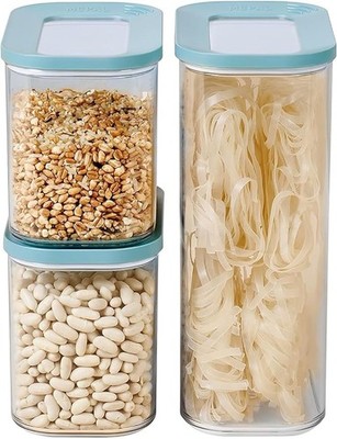 Mepal Modula Vorratsbehälter Set 3-teilig stapelbar luftdicht Nordic Green