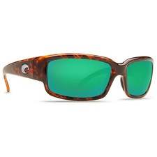Costa Caballito Tortoise Sunglasses w/ Green Mirror 580G Lenses 06S9025-90251259