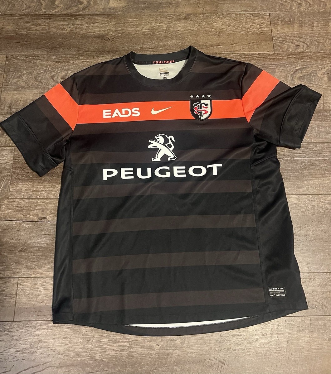 【希少】 Toulouse ラグビーTシャツ Nike 8 FIDUCIAL Nike Toulouse Authentic Rugby Jersey Peugeot EADS Fiducial | eBay