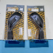 Pair EMGO Mirrors Fits Mark II Side View Black Left & Right 20-25182 20-25181