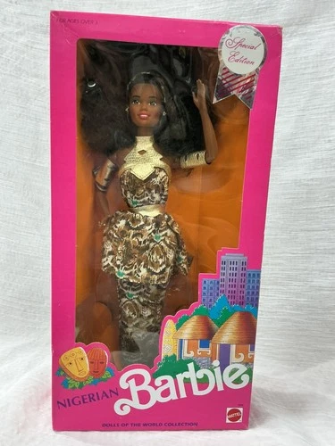 Nigerian Barbie #7376 SEALED VINTAGE 1989 Dolls Of The World Special Edition