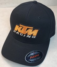 KTM Racing Emb. Patch Flexfit 6377 Brushed Twill / Black L/XL 7 1/8" - 7 5/8"