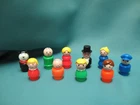 Vintage Fisher Price Little People Lot of 10 All Different All Plastic Figures