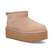 Women's UGG Classic Ultra Mini Platform Booties Sand