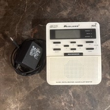 Midland Public Alert WR-100 Digital Weather All Hazards Alert Radio NOAA Safety 
