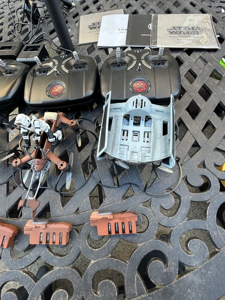 LOT Of Propel Star Wars T-65 Speeder Bike Quad Copter For Parts Or Repair - Image 2 of 4