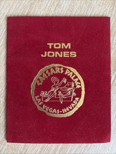 TOM JONES Caesars Palace Las Vegas c1971 Circus Maximus Vtg Red Velvet Program