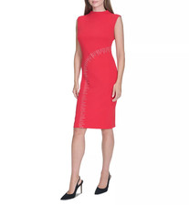 Halston Women's Rhinestone Sheath Dress MSRP $159