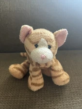 Russ Berrie Luv Pets Tabbies Cat Kitten Plush Orange Stripes Soft Mini Bean Bag