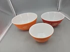 Vintage Pyrex Autumn Harvest Wheat Nesting Mixing Bowl Set 401 402 403