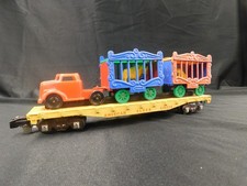 AMERICAN FLYER CIRCUS FLAT CAR WITH ORIGINAL LOAD