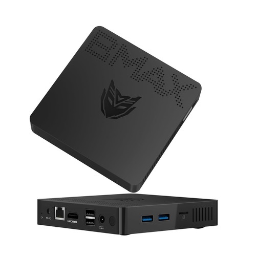 BMAX Mini PC 8GB DDR4 128GB SSD Intel Celeron N4000 2 cores 2 threads Win11 Pro/ - 第 1/9 張圖片