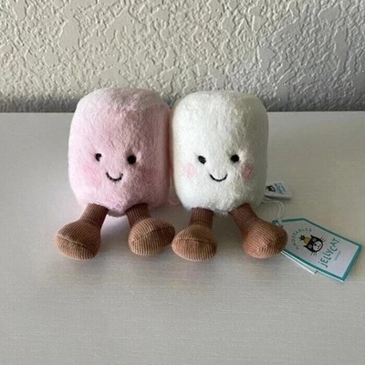 Jellycat Amuseables Marshmallows Pink/White Plush 3.5in A6MPW for