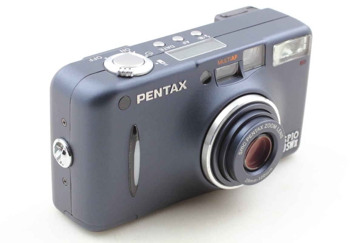 👘TOP MINT Boxed] Pentax ESPIO 120SW ii Indigo Blue Navy Point