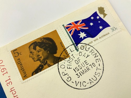 Royal Visit 1970 FDC First Day Cover Elizabeth II Australia Postage Canada HH430 - Picture 5 of 6