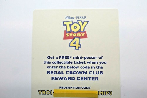 Disney Pixar 2019 Toy Story 4 Regal IMAX Sammelticket - Temecula Stadium - Bild 6 von 6