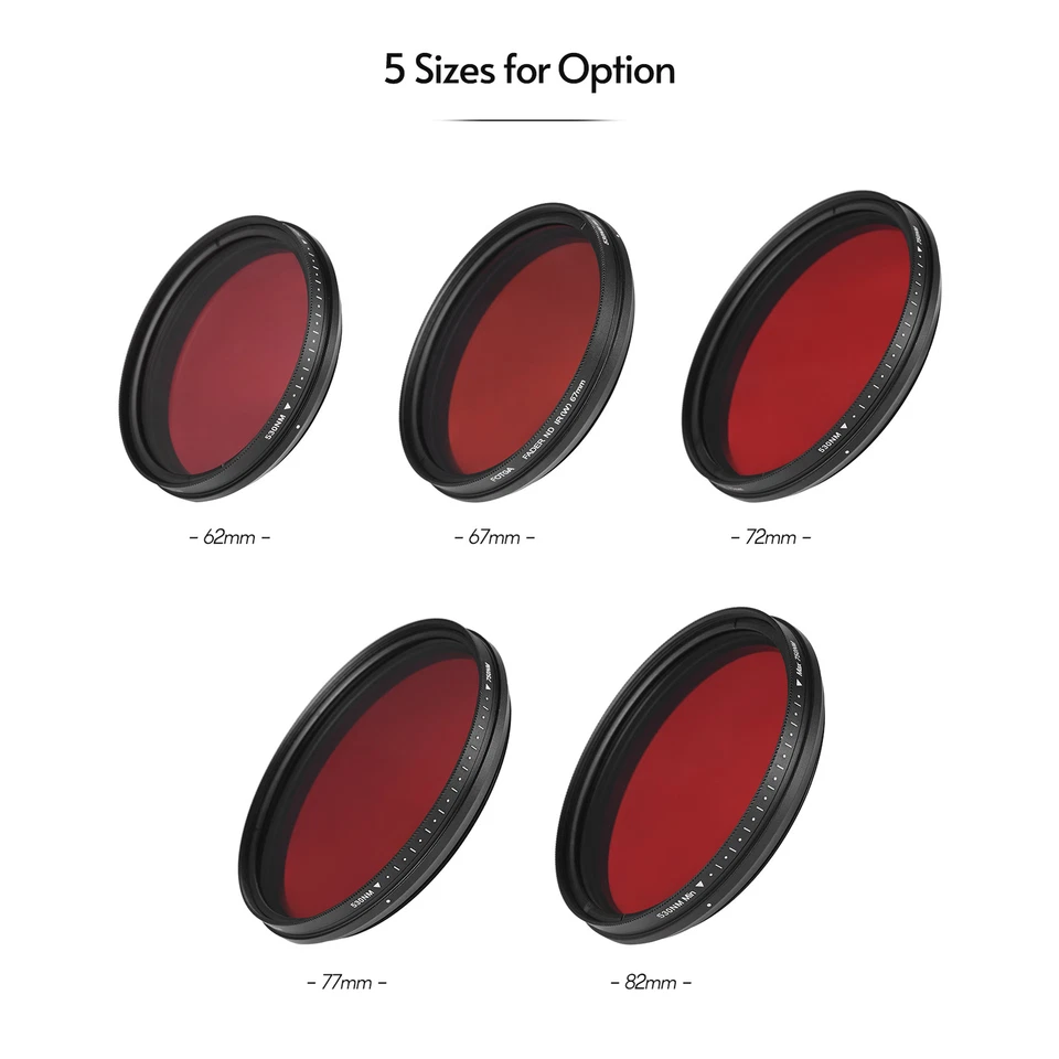 FOTGA 62mm Adjustable Infrared Filter  Pass X-Ray Lens Filter Variable N6O1 - Image 4 of 4