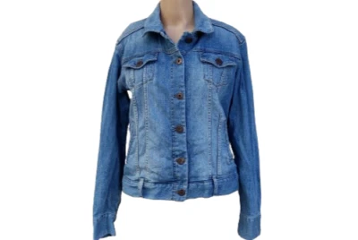 Eddie Bauer Damen Jeansjacke Gr. M Blau Jacke Denim Langarm Freizeit Outdoor - Bild 1 von 4