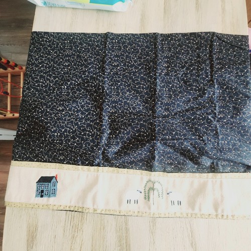 Park Designs Window Valance Primitive Folk Art,WILLOW,SHEEP Embroidery 58.5 X14 - Picture 11 of 17