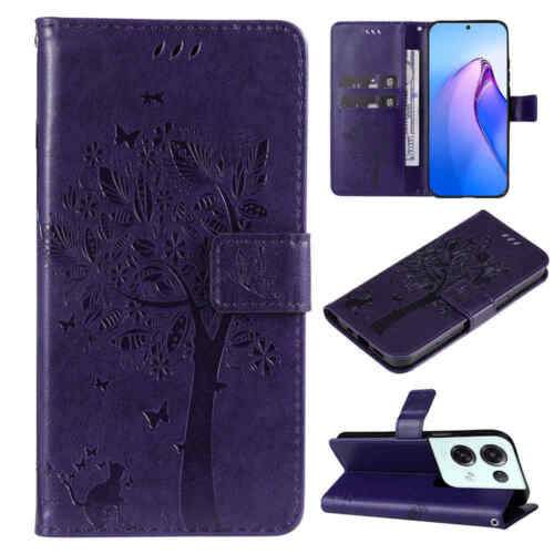 Para OPPO Reno 8/Reno 8 Pro/Reno 8 Lite 5G Billetera Portatarjetas Cuero Estuche Cubierta - Imagen 29 de 58