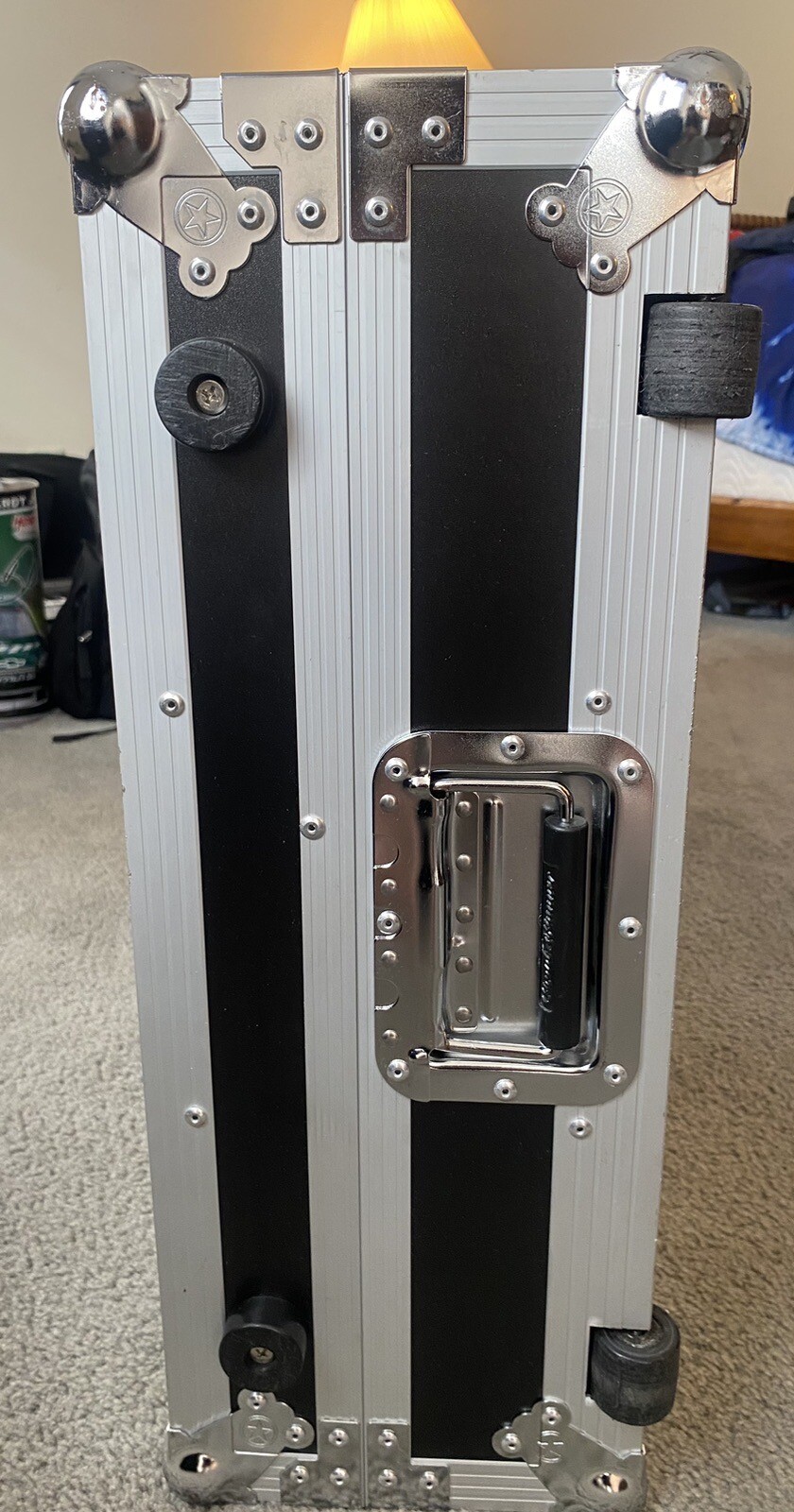 Road Runner Keyboard Flight Case with Casters Black 88 Key 656238003025