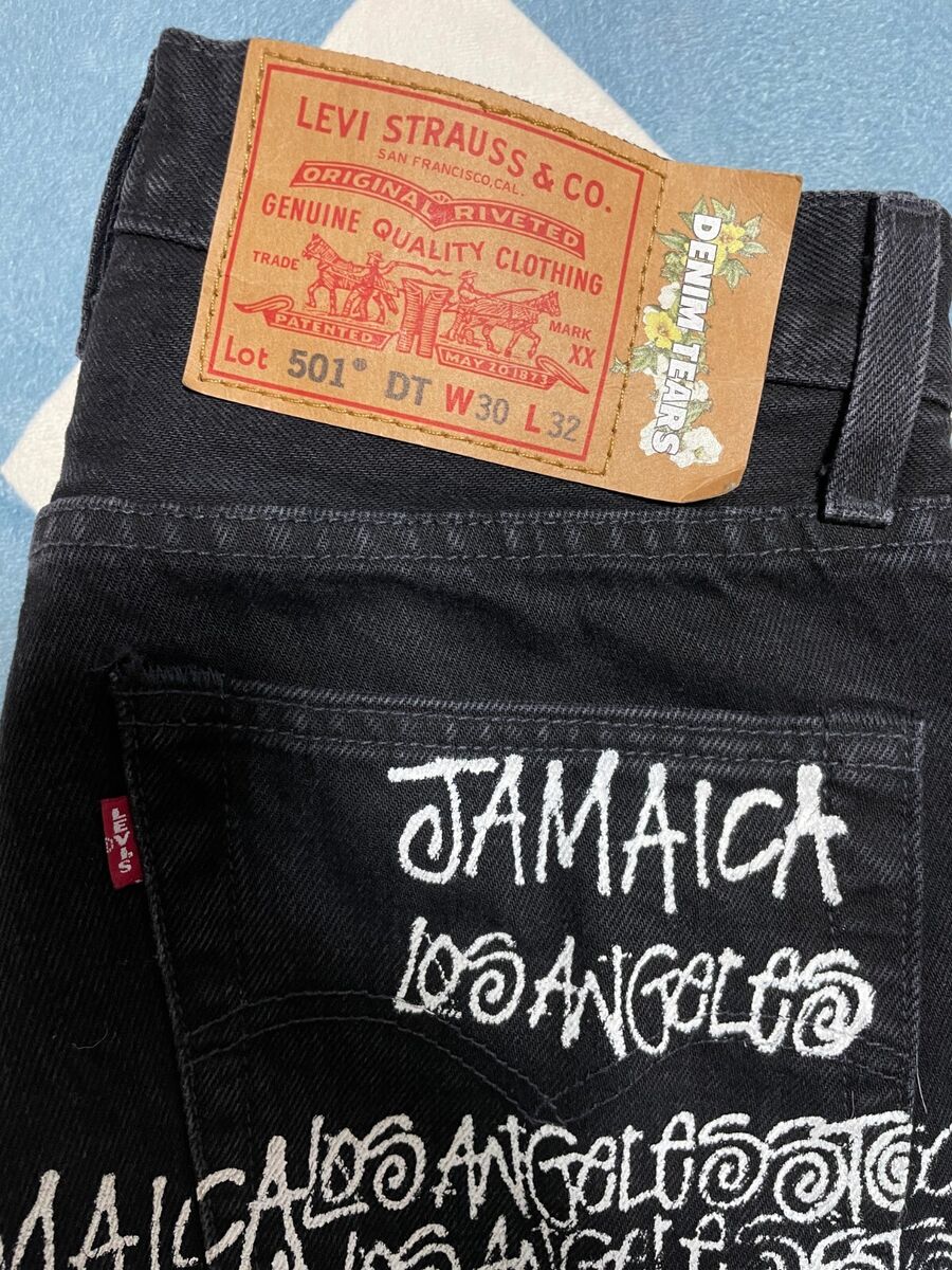 Stussy x Denim Tears x Our Legacy Levis 501 Jean Black size 30 x