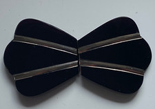 Belt buckle Art Nouveau around 1930-plastics/metal-length 7 cm