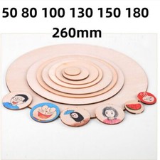 Plywood Sheet Circles Diameter 50 80 100 130 150 180 260mm Round Wooden Basswood