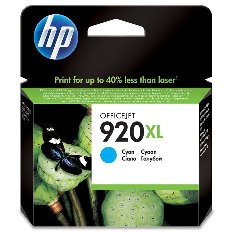 Hewlett Packard 920 XL окрашенный в голубой цвет 700-й раз 5790₽