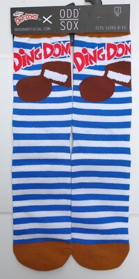 Odd Sox Ding Dongs Logo Crew Socks Mens Womens Novelty Gift Size 6-13