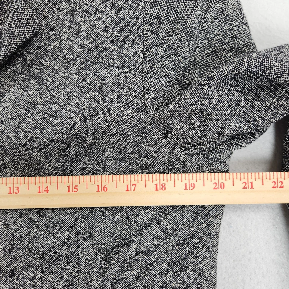 Куртка женская Talbots 12 миниатюрная черная белая шелковая шерстяная смесь блейзер на молнии карьерная - Изображение 4 из 4