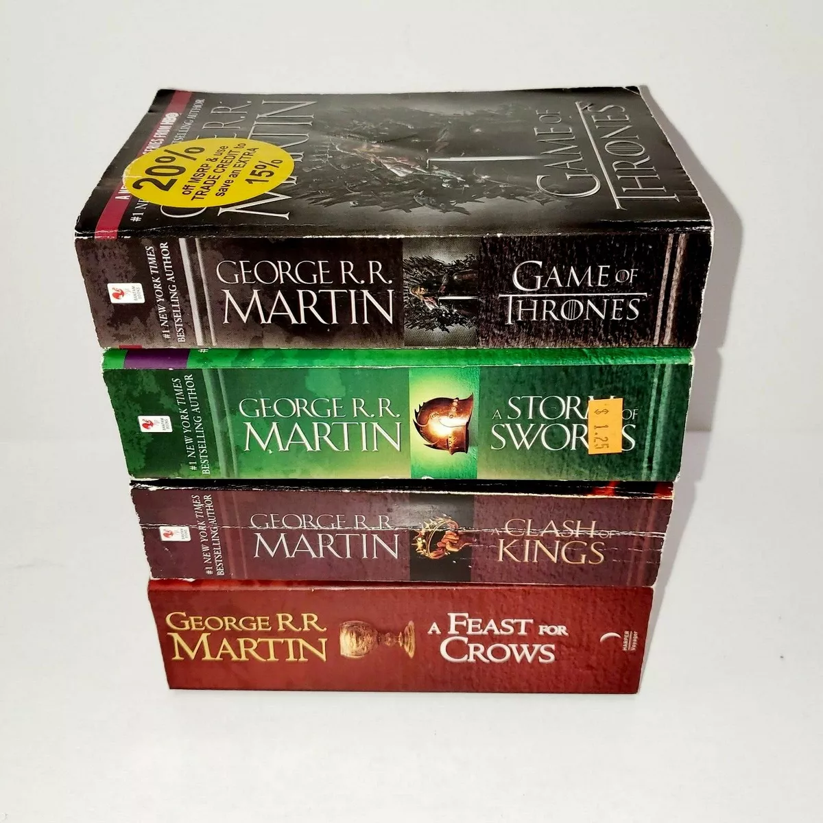 Game Of Thrones George R R Martin Book Set Paperback 1-4