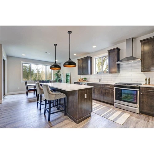 Living District Circa 1-Light Transitional Aluminum Pendant in Black - Picture 2 of 6