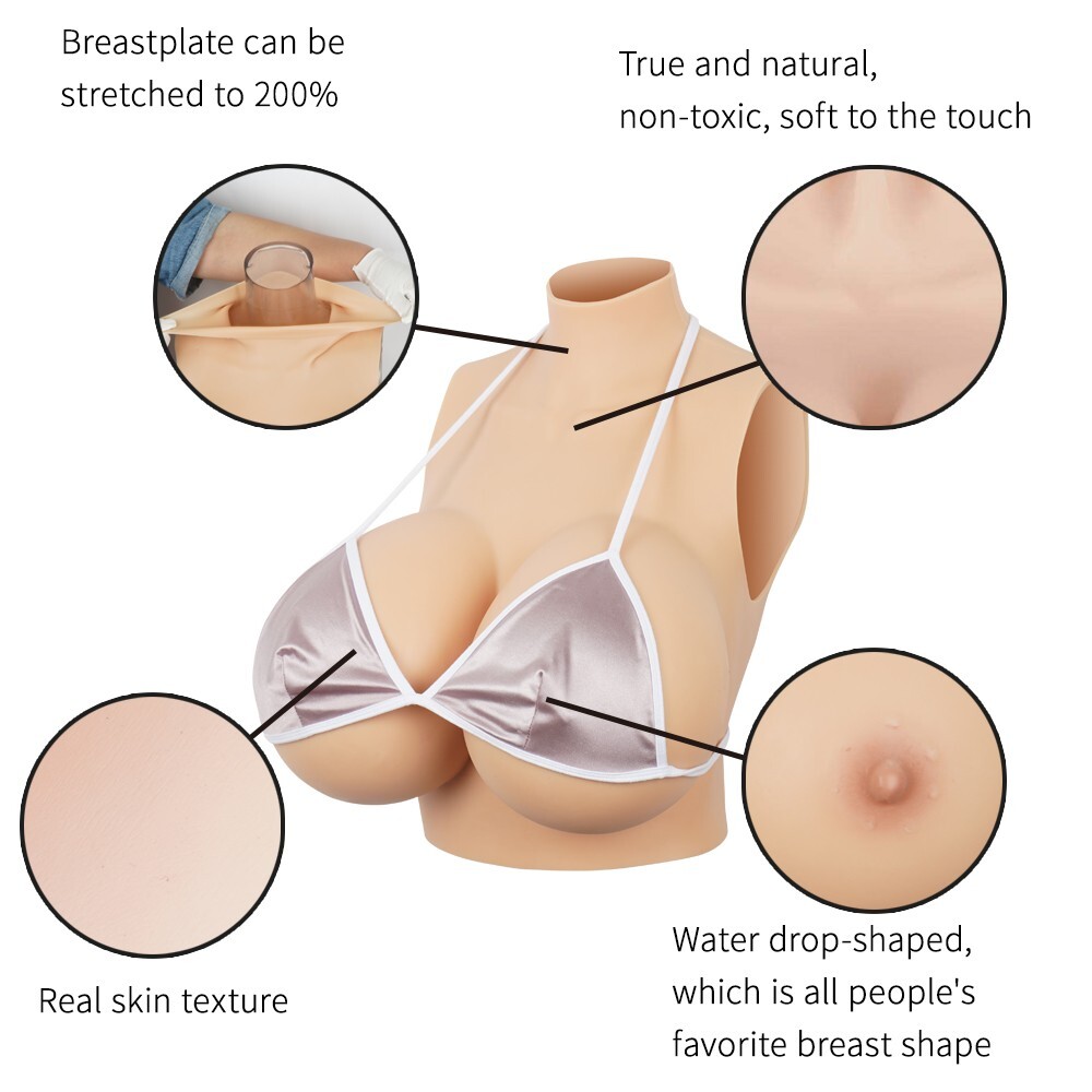 Silicone Breast Plate Forms S Cup High big Boobs Breast Huge for Crossdresser