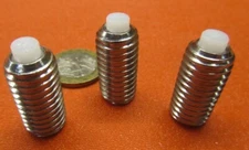 Kmac 18-8 Stainless Steel Set Screws, Nylon Tip, 1/2-13 x 1.0" Length, 3 Piece