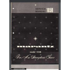 Marantz 105B AM FM Stereophonic Tuner Service manual 19 pages comb bound