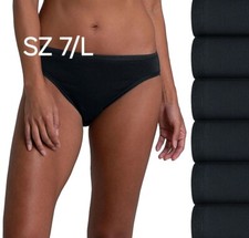 SZ 7 Fruit of the Loom SIGNATURE BIKINIS Women's 6 PK 100 Ring Spun Cotton Gift