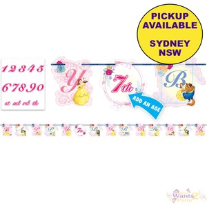 Princess Belle Beauty And The Beast Party Supplies Jumbo Happy