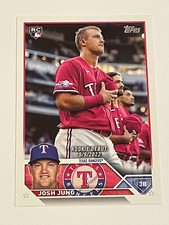 2023 Topps Update Baseball Rookie Debut #308 - Josh Jung RC - Texas Rangers