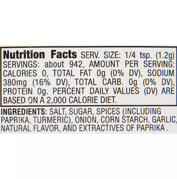 Lawry's Seasoned Salt No added MSG Salt Herbs and Spices Blend 40 oz. x