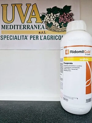 RIDOMIL GOLD R LT 1 SYNGENTA - METALAXIL-M + RAME FUNGICIDA ANTIPERONOSPORICO