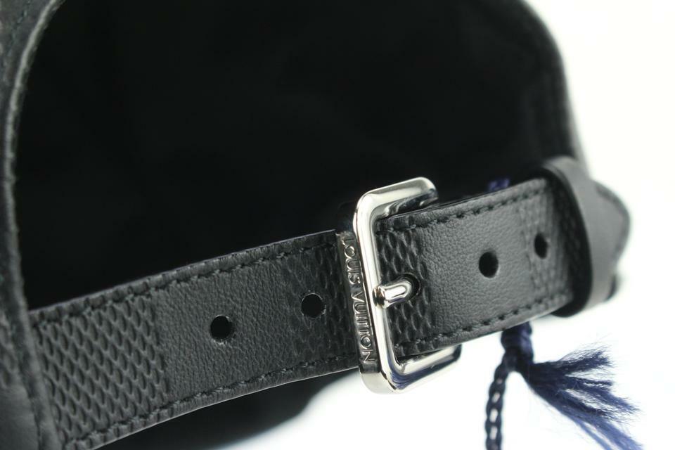 Louis Vuitton 21FW Black x Blue Leather Damier Infini  display picture 1