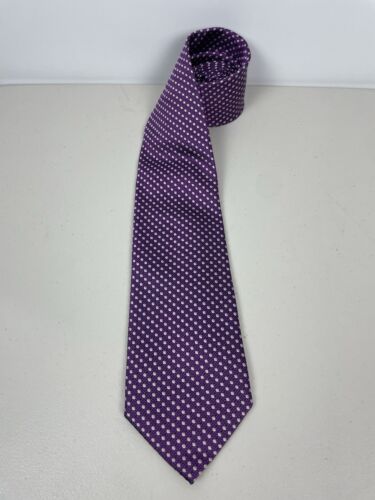 TOM FORD Purple Pink Polka Dot 100% Silk Classic Neck Tie