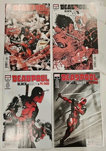 Deadpool Black White & Blood #1 2 3 & 4 #1-4 - Complete Set - 2021 - NM