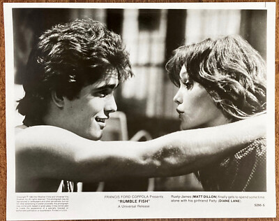 RUMBLE FISH Original Movie Press Photo Matt Dillon Coppola S E Hinton ...