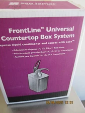 San Jamar Carlisle P4900BK Condiment Countertop Box System With Black Pump