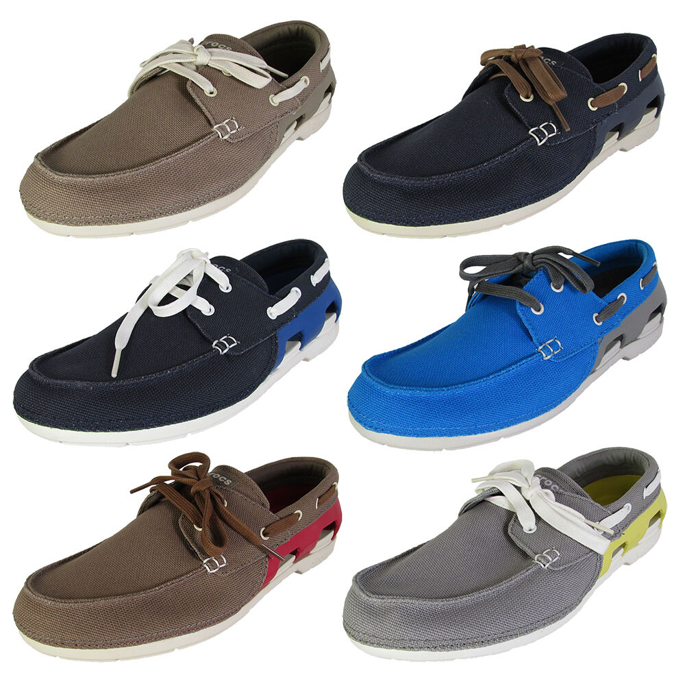 Crocs Mens Beach Line Lace Up Boat 