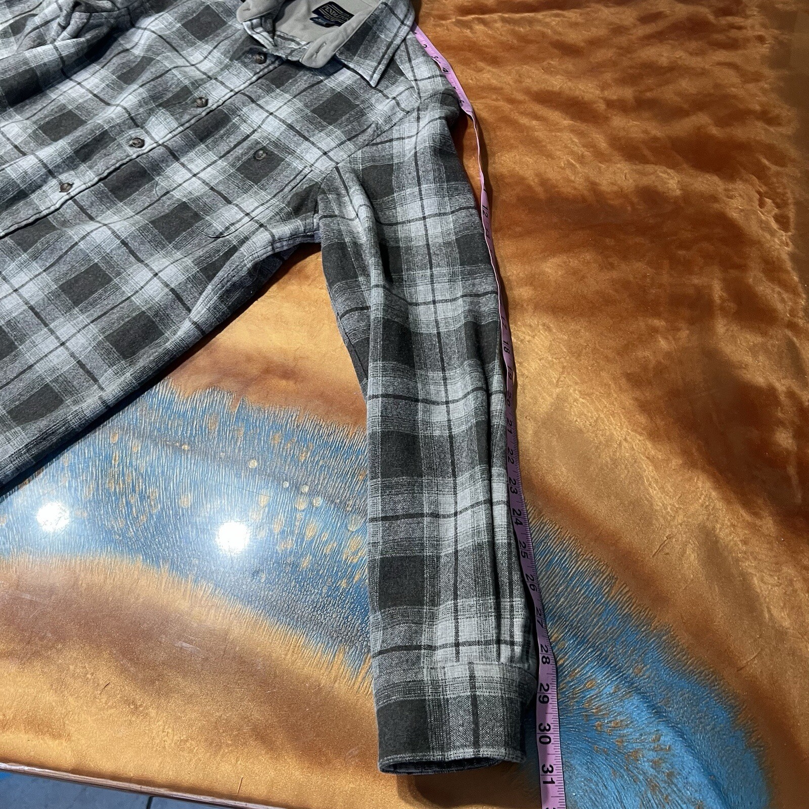 Pendleton Wool Plaid Trail Button Down Shirt Elbo… - image 11