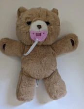 Little Live Pets CUBBLES BEAR Cozy Dozys Interactive Plush Animal Pink Pacifier