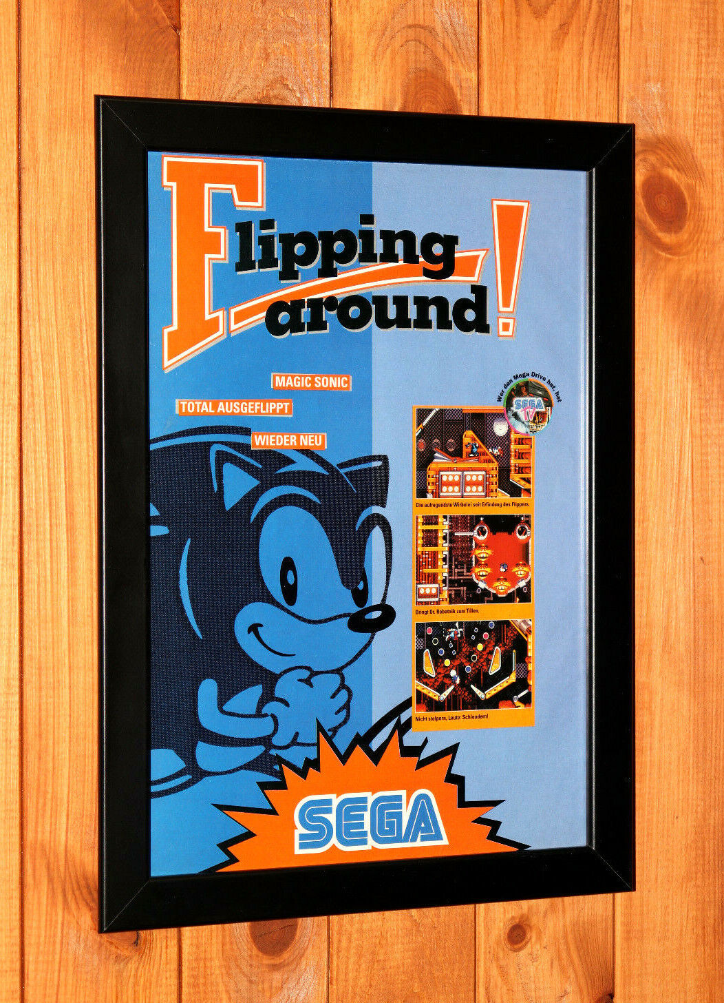 Sega Genesis Classic Art - Sonic the Hedgehog Wars Video Game Cover Poster  11x15